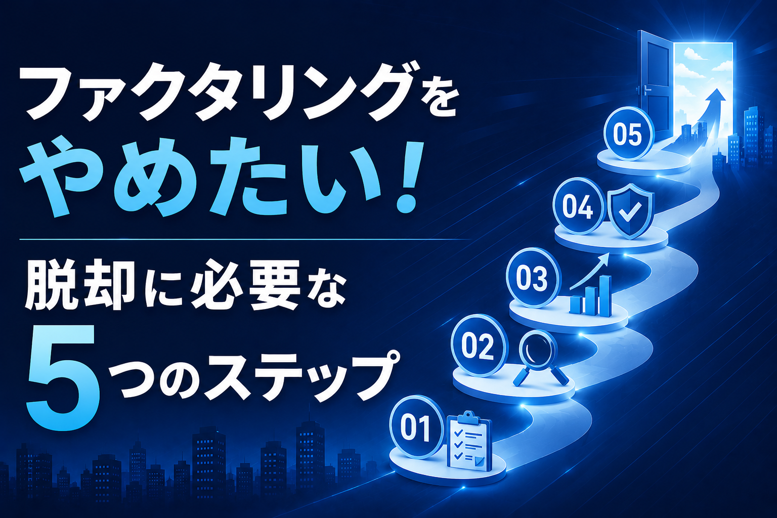 ファクタリングをやめたいときの5ステップ